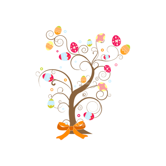 Vector Easter Elements 3 Vector Easter Tree 02 1