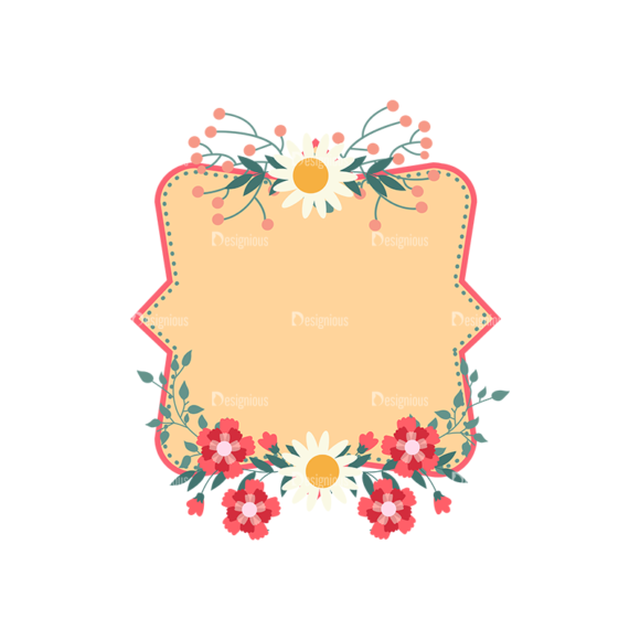 Vintage Vector Labels With Flowers Vector Labels 05 1