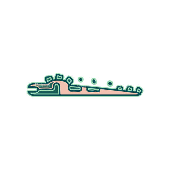Aztec Elements Crocodile 09 1