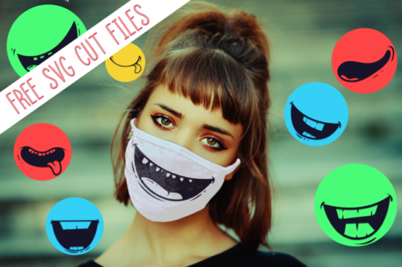 Free Cute Face Masks SVG Designs 1