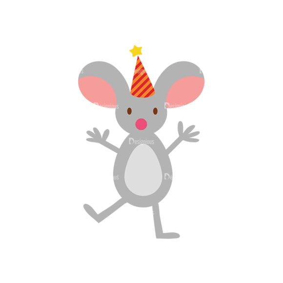 Birthday Party Vector Set 1 Vector Mouse 1