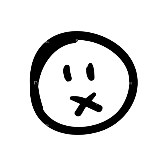 Doodle Emoticons Set 1 Vector Emoji 07 1