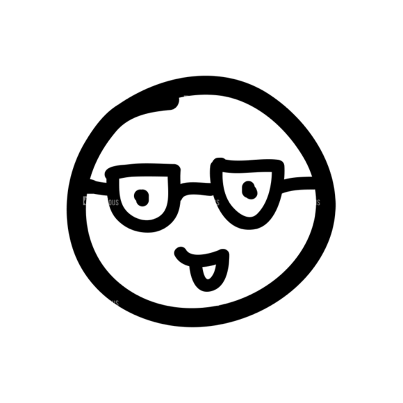 Doodle Emoticons Set 1 Vector Emoji 08 1