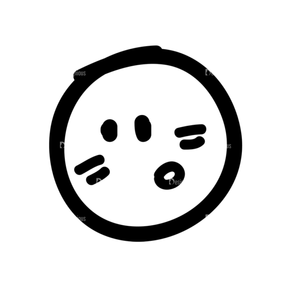 Doodle Emoticons Set 1 Vector Emoji 13 1