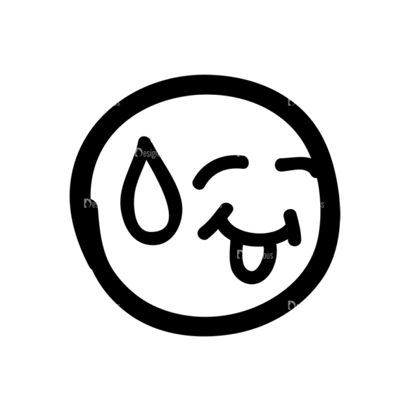 Doodle Emoticons Set 1 Vector Emoji 21 1