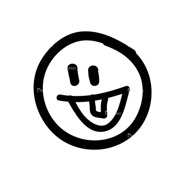 Doodle Emoticons Set 1 Vector Emoji 33 1