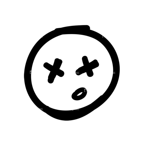 Doodle Emoticons Set 1 Vector Emoji 38 1