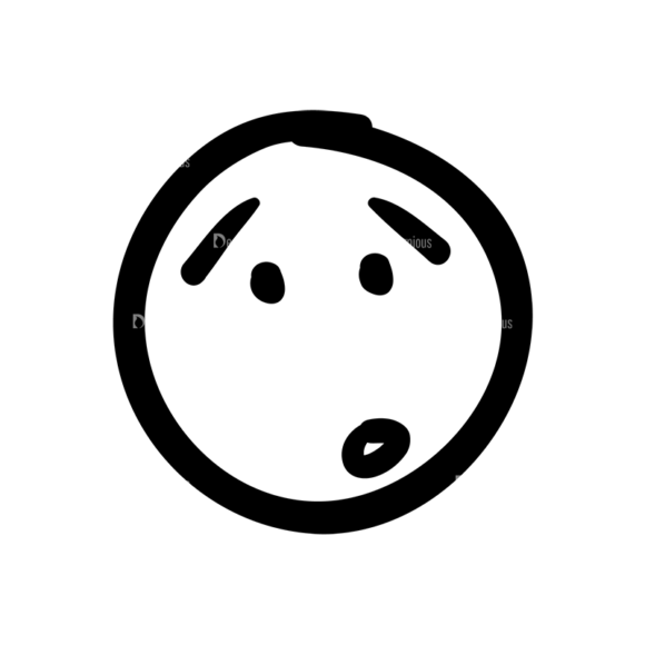 Doodle Emoticons Set 1 Vector Emoji 39 1