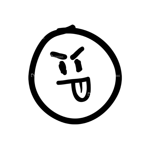 Doodle Emoticons Set 1 Vector Emoji 48 1