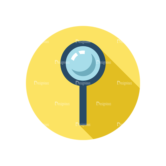 Flat Modern Icons Vector Set 3 Vector Magnifying Glass 1