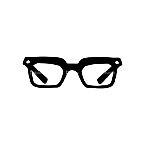 Hipster Apparel And Gadgets Set 10 Vector Eyeglass 02 1