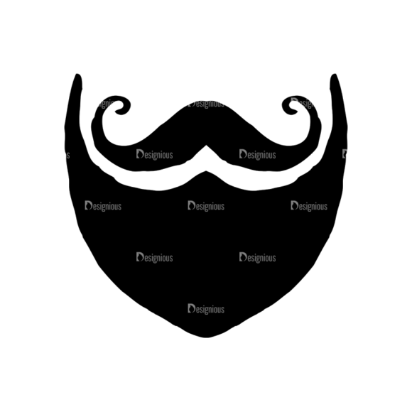Hipster Apparel And Gadgets Set 10 Vector Mustache 1