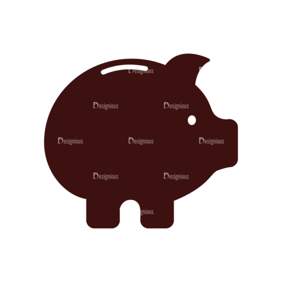 Money Vector Elements Set 1 Vector Piggy Bank 1