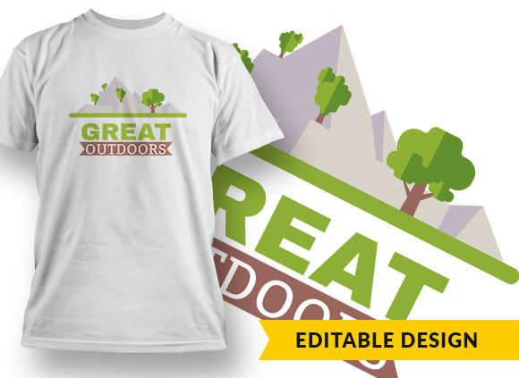 Great Outdoors T-shirt Design 1
