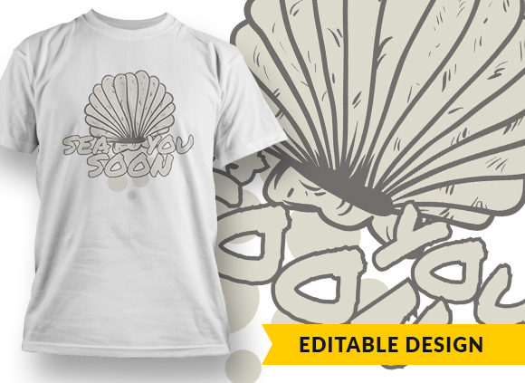 Sea You Soon T-shirt Design 1