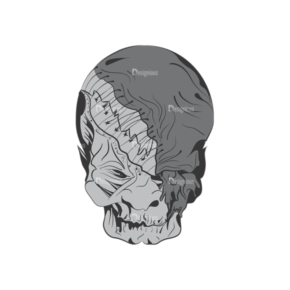 Skull Vector Clipart 1-10 1