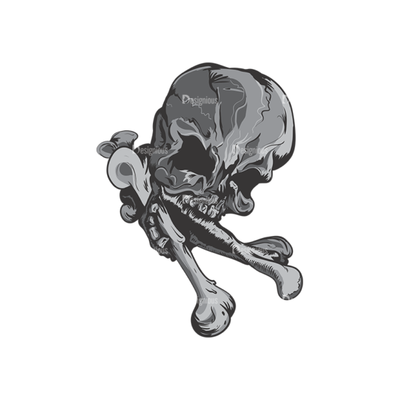 Skull Vector Clipart 1-13 1