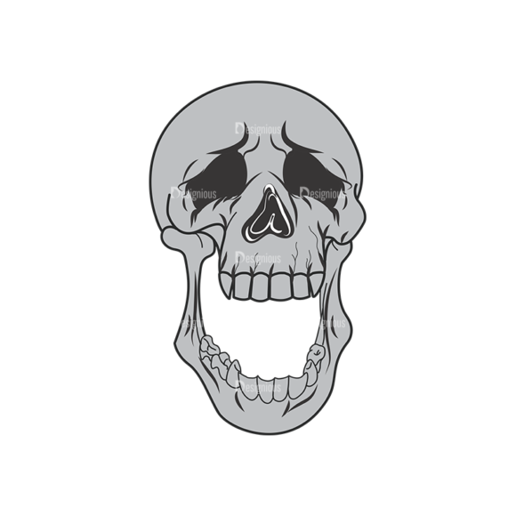 Skull Vector Clipart 1-15 1