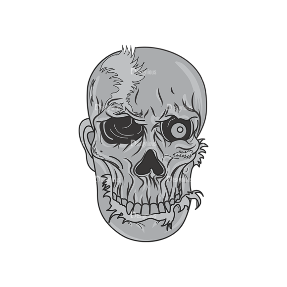 Skull Vector Clipart 1-2 1