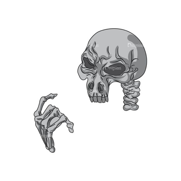 Skull Vector Clipart 1-4 1