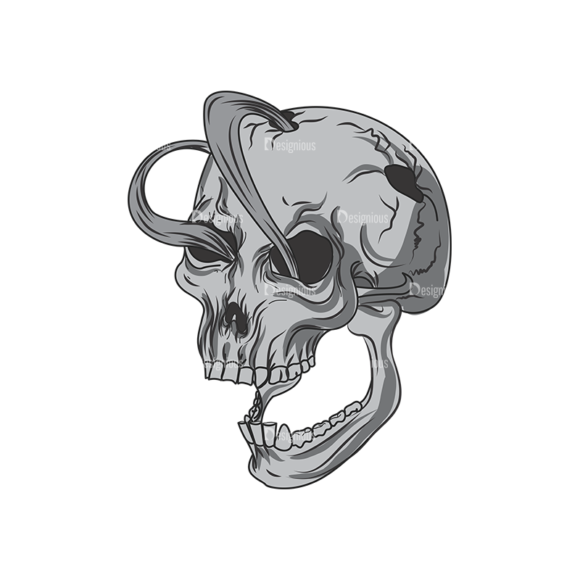 Skull Vector Clipart 1-6 1