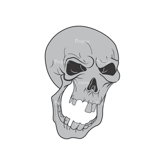 Skull Vector Clipart 1-9 1