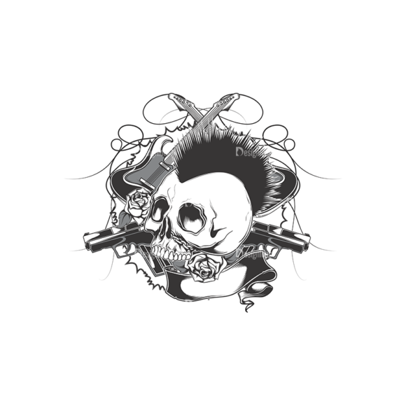 Skull Vector Clipart 17-3 1