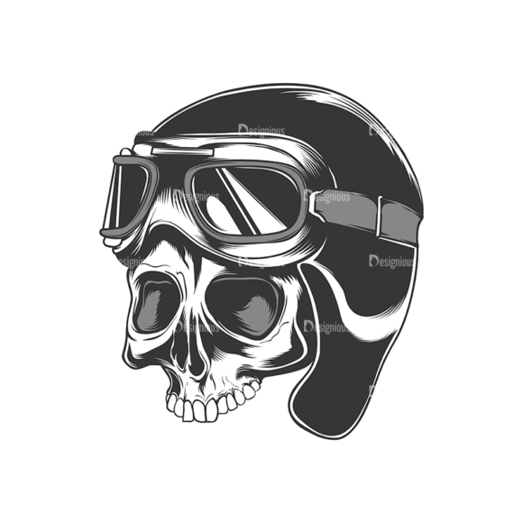 Skull Vector Clipart 17-6 1
