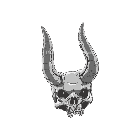 Skull Vector Clipart 21-1 1