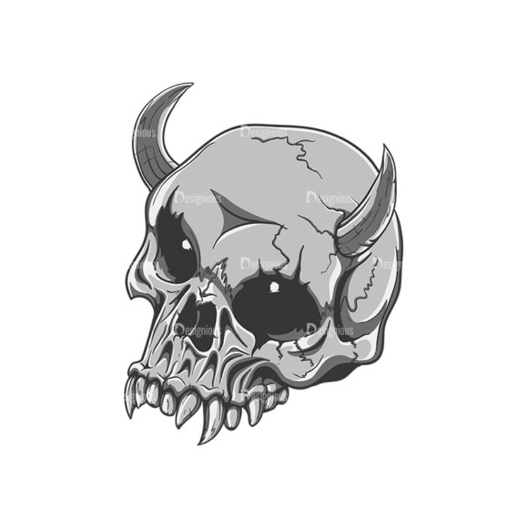 Skull Vector Clipart 21-5 1