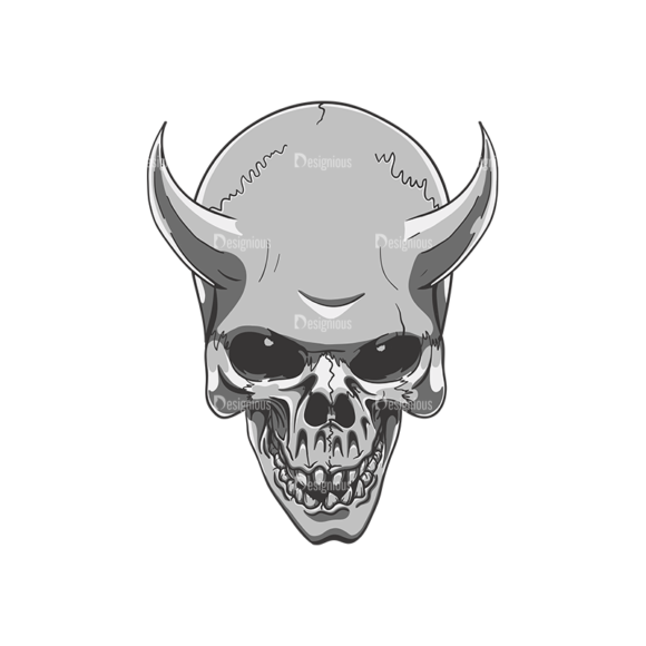 Skull Vector Clipart 21-8 1