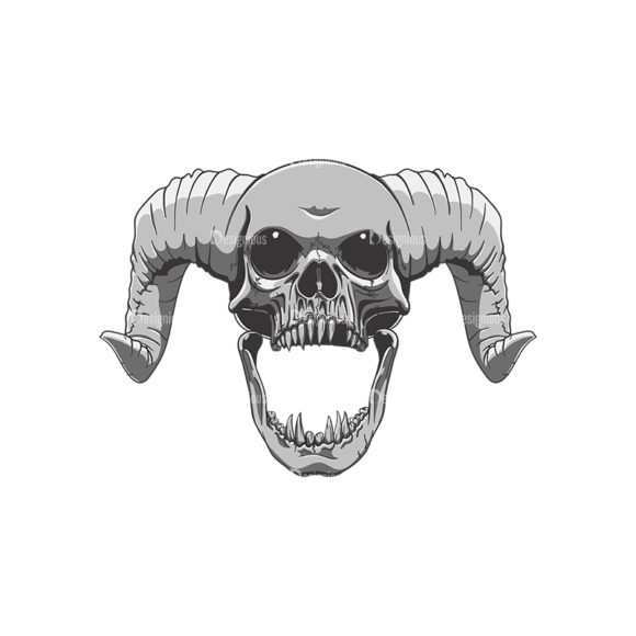 Skull Vector Clipart 21-9 1