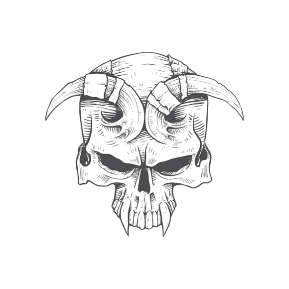 Skull Vector Clipart 23-4 1