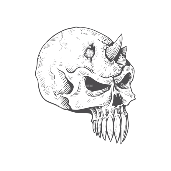 Skull Vector Clipart 23-6 1