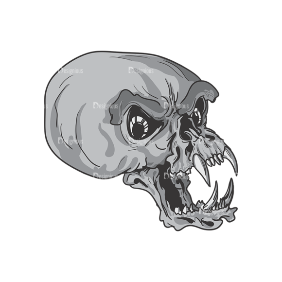 Skull Vector Clipart 3-13 1