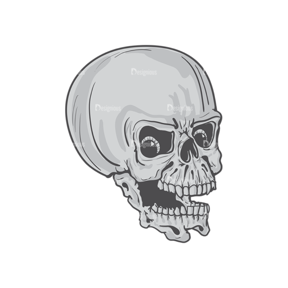 Skull Vector Clipart 4-8 1