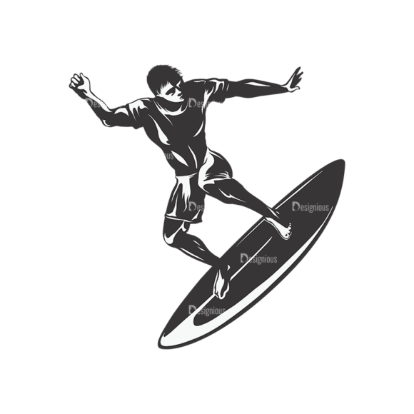 Surfer Silhouettes Pack 2 5 Preview 1