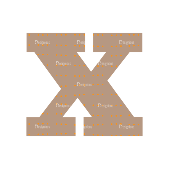 Typographic Characters Vector Set 4 Vector X 1