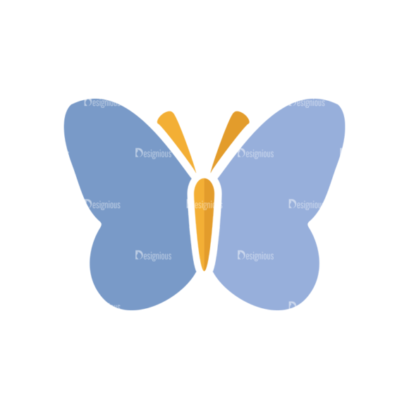 Universal Flat Icons Vector Set 3 Vector Butterfly 1