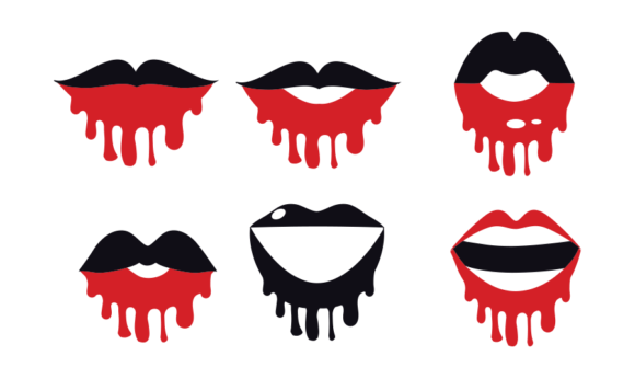 18 Dripping Lips Face Mask Designs 2