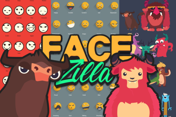 FaceZilla: Super Premium Vector Facial Expressions 1