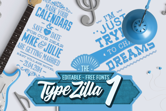 Typezilla 1: Free Super Premium Typography Set 1