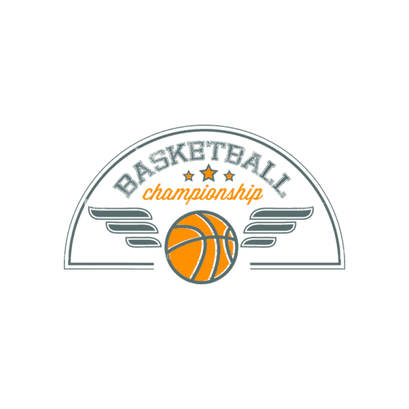 Sport Badges Basketball Preview Svg & Png Clipart 1