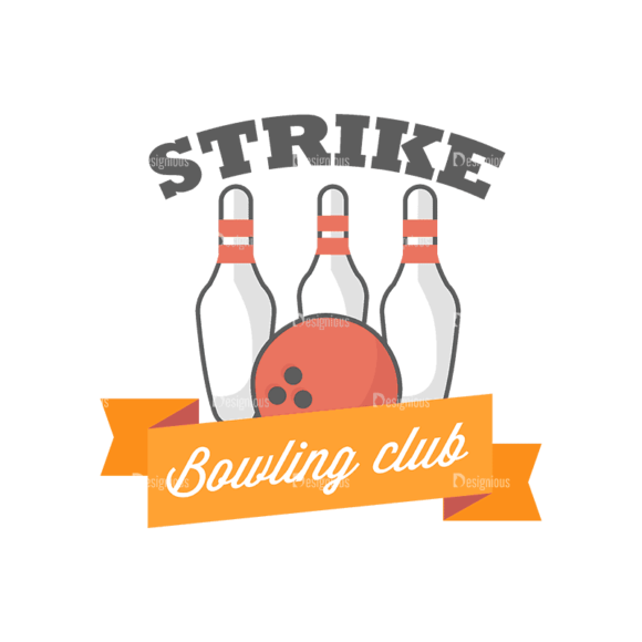 Sport Badges Bowling Preview Svg & Png Clipart 1