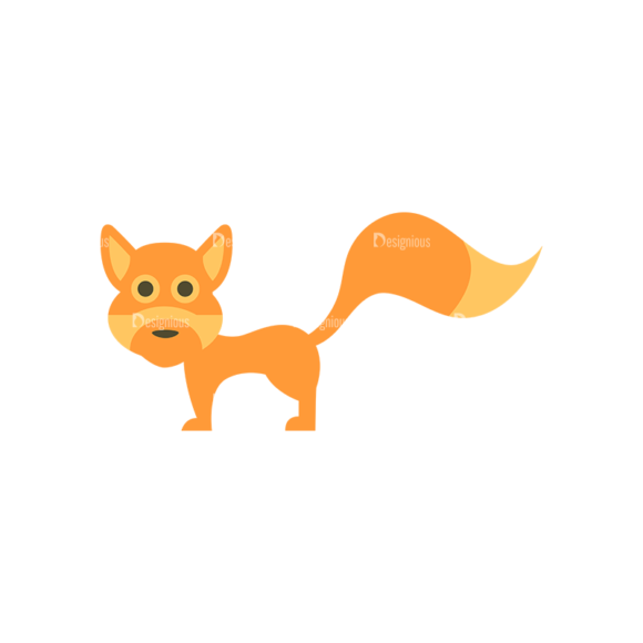 Cute Animals Fox Svg & Png Clipart 1