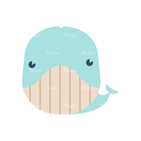Cute Animals Dolphin Svg & Png Clipart 1