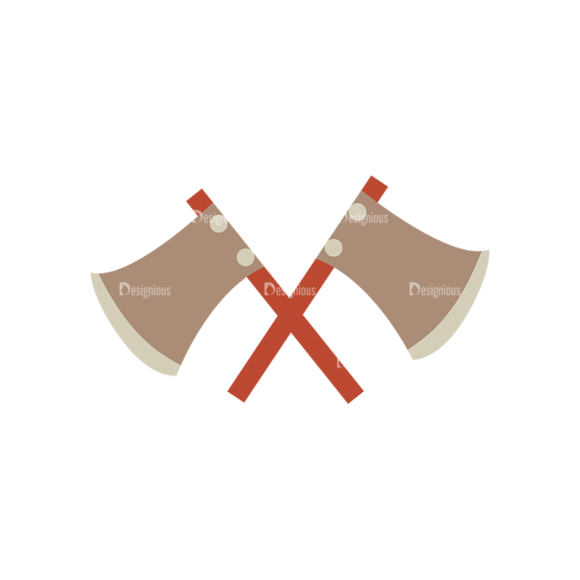 Cute Camping Axe Svg & Png Clipart 1