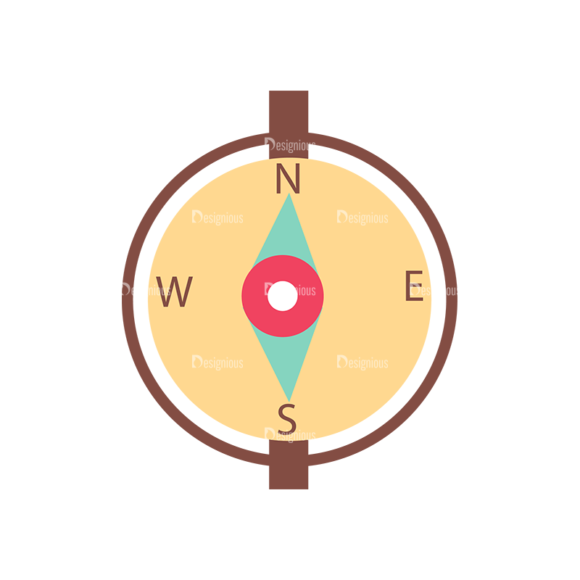 Cute Camping Compass Svg & Png Clipart 1