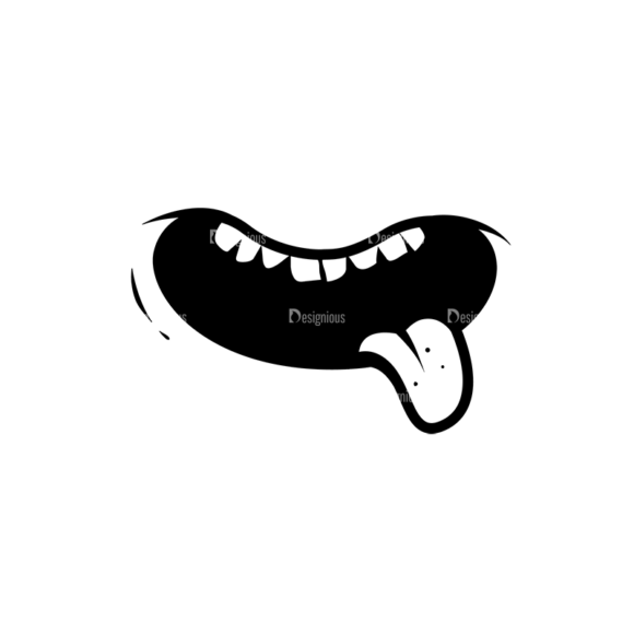 Cute Monsters Mouth Svg & Png Clipart 1