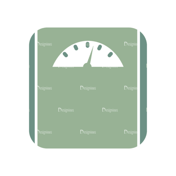 Fitness Flat Icons Weighing Scale Svg & Png Clipart 1